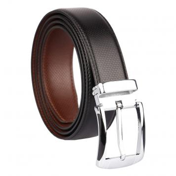 Maskino Leathers Men's Faux Leather Reversible Belt BLA...