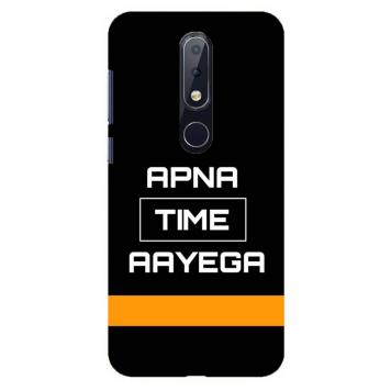 NDCOM Apna Time Ayega Slogan Printed Hard Mobile Back C...