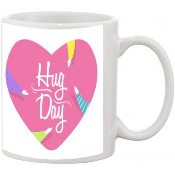 Mekanshi Premium Hug Day Celebrations Printed Gift Mug ...