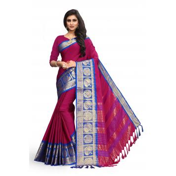 SVB Saree Embellished Art Silk Saree With Blouse And Jh...