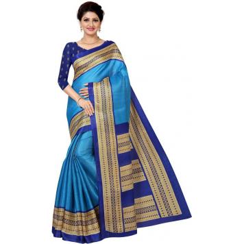 SVB Saree Mysore Silk Kalamkari Saree