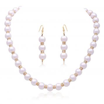 Gorgeous Chakri Fancy Pearl Necklace Set by KNK Jewelle...