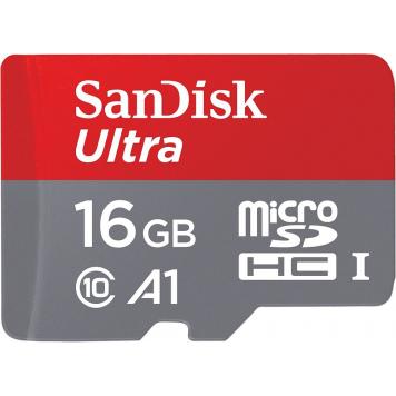 SanDisk Ultra A1 16 GB Class 10 Micro SDHC Memory Card