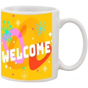 Mekanshi Premium Saying Welcome Printed Gift Mug for Yo...