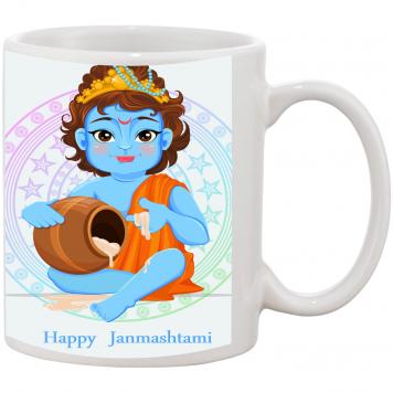 Mekanshi Premium Krishna Janmashtimi Printed Gift Mug f...