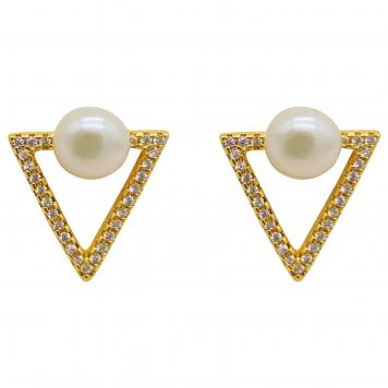 Style Up with Golden Triangle SemiPrecious Stone Freshw...