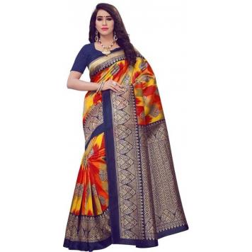 SVB Saree Mysore Silk Kalamkari Saree