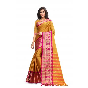 SVB Saree Embellished Art Silk Saree With Blouse And Jh...