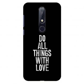 NDCOM Do All Things With Love Printed Hard Mobile Back ...