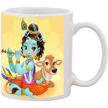 Mekanshi Premium Krishna Janmashtimi Printed Gift Mug f...