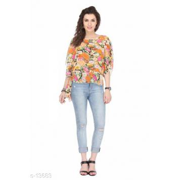 Stylish & Fancy Printed Georgette Tops