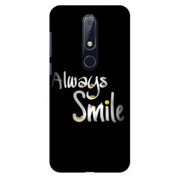 NDCOM Always Smile Printed Hard Mobile Back Cover Case ...