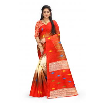 SVB Saree Multicolour Colour Mysore Silk Kalamkari Sare...