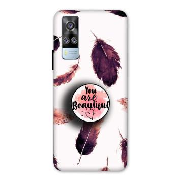 NDCOM Beautiful Feathers You Are Beautiful Printed Hard...