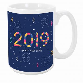 Mekanshi Premium happy new year  Printed Gift Mug for Y...