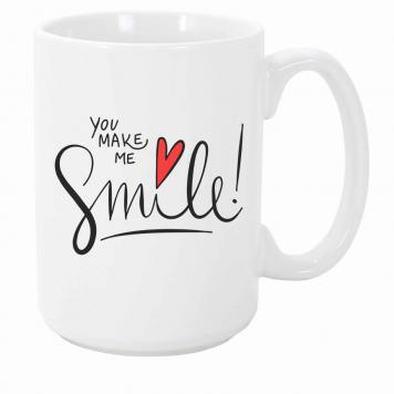 Mekanshi Premium you make me smile Printed Gift Mug for...